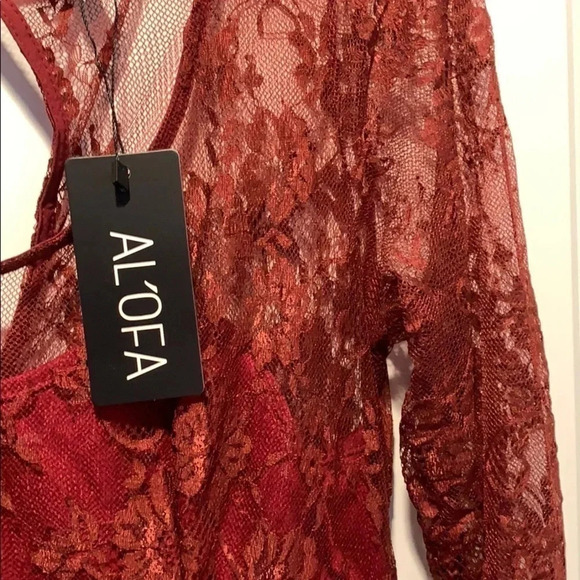 A-Line Lace Upper Body Dress - Picture 5 of 5